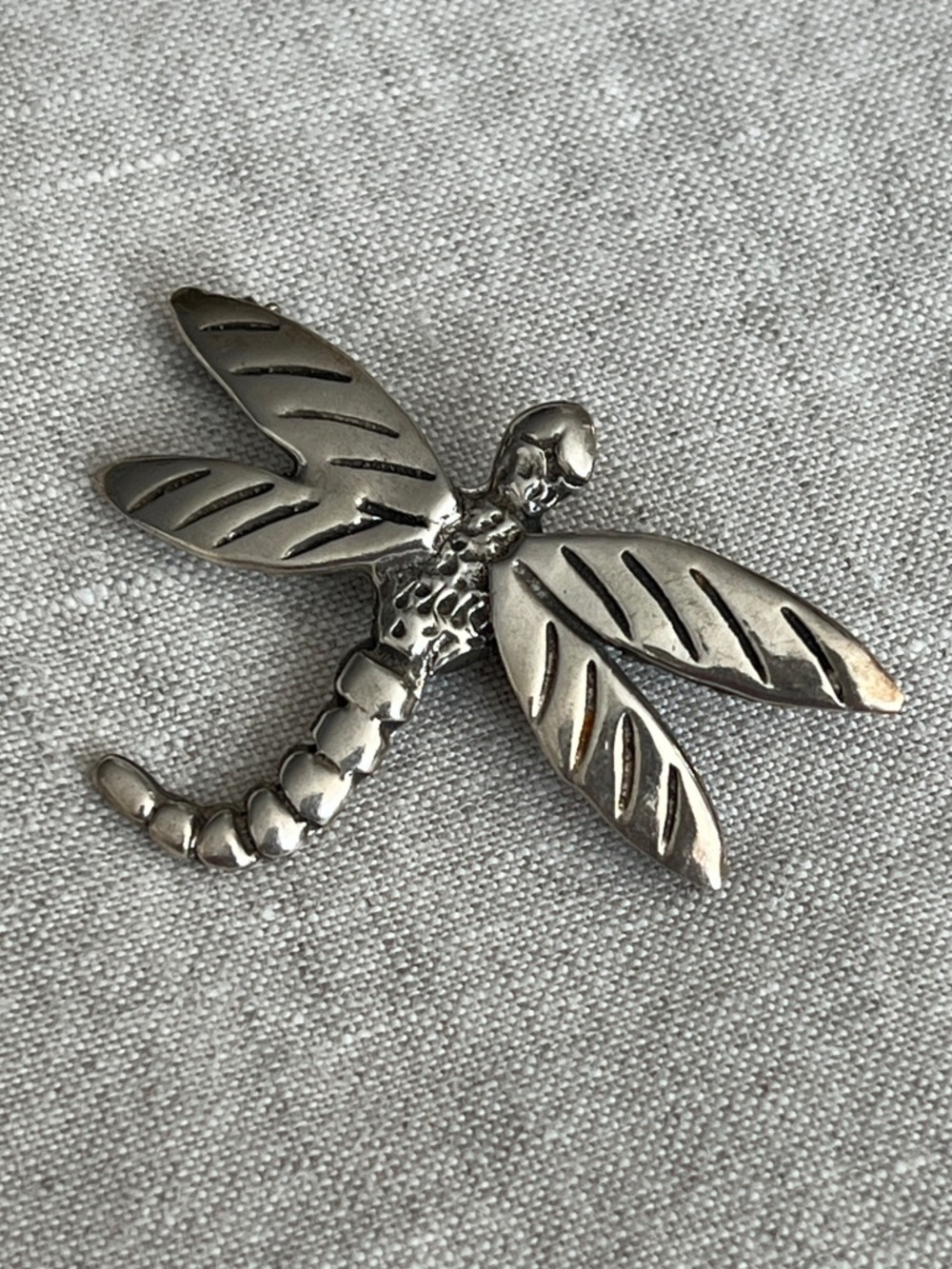 Dragonfly Pin Brooch Silver 925